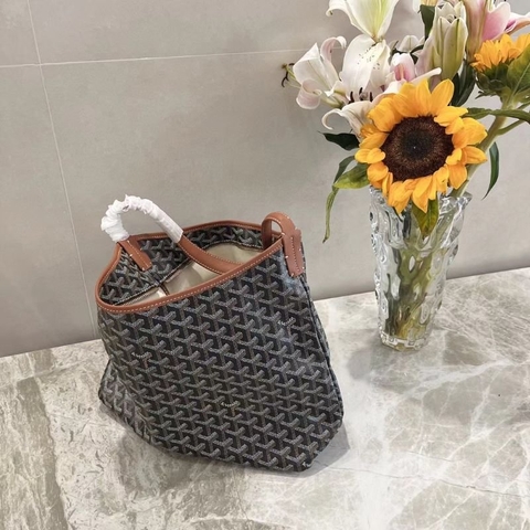 Túi Xách Goyard Hobo Remake Korea Da Bê