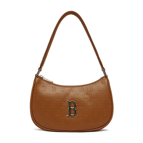 Túi Đeo Vai MLB Hobo Logo Chữ B 3ABQS022N-43BRS Màu Nâu