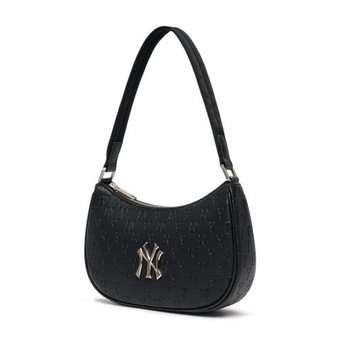 Túi Đeo Vai MLB Hobo Logo NY 3ABQS022N-50BKS Màu Đen