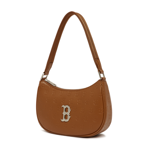 Túi Đeo Vai MLB Hobo Logo Chữ B 3ABQS022N-43BRS Màu Nâu