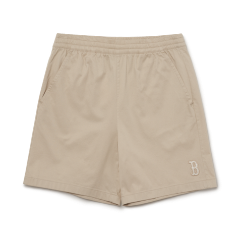 Quần Short MLB Basic Logo Chữ B 3LSMB0433-43BGL Màu Be