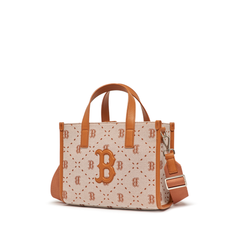 Túi Xách MLB Tote Logo Chữ B 3AORS013N-43BRS Màu Nâu