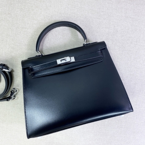 Túi Xách Hermes Kelly Hàn Da Bò Trơn Size 25cm