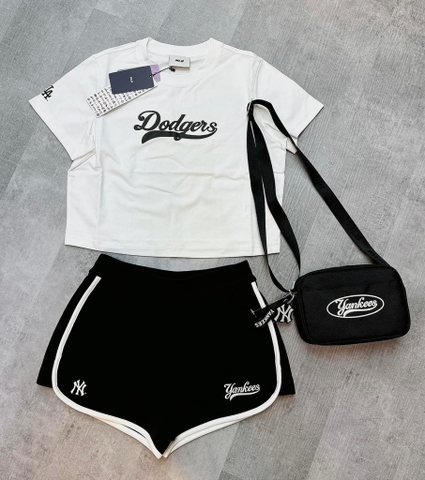 Áo Phông Croptop Los Angeles Dodgers 3FTSV1243-07WHS Màu Trắng