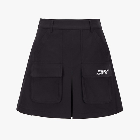 Chân Váy Vải Stretch Angels Màu Đen