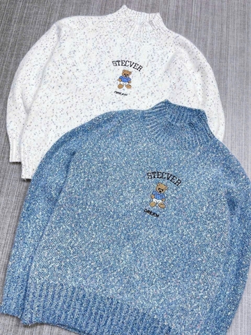 Áo len gấu Stecver muối tiêu Korea ss2024