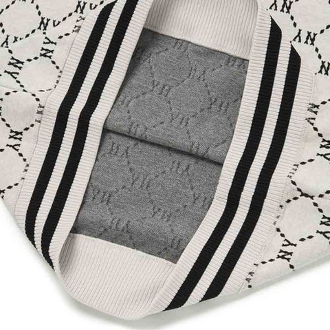 Áo Nỉ Sweater MLB Monogram Logo NY 3AMTM0724-50CRS Màu Trắng