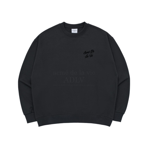 Áo Nỉ Sweater ADLV Chữ Nghiêng Màu Xám