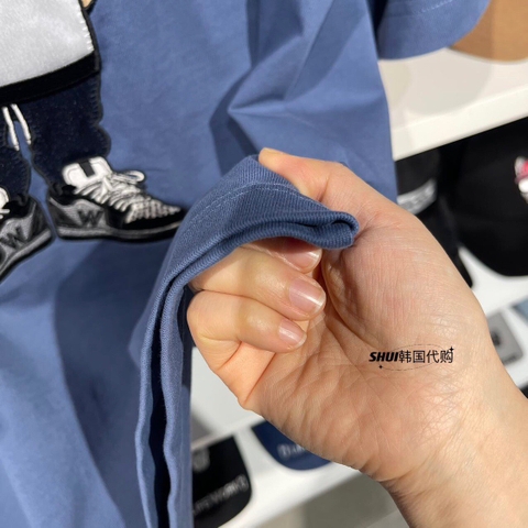 Áo Phông Lifework Mặt Ngầu Màu Xanh