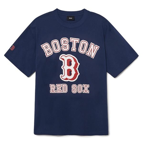 Áo Phông MLB Chữ B 3ATSV0233-43NYS Màu Xanh Navy