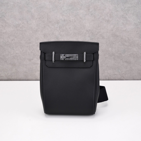 Balo HM HAC Bản Hàn Da Bò Togo Màu Đen