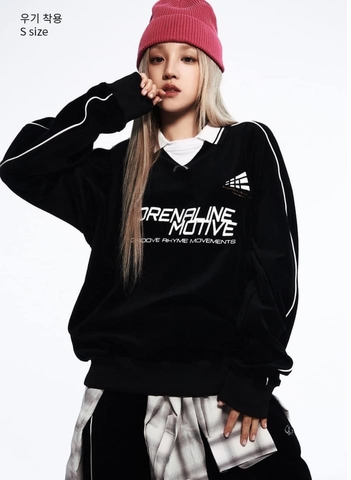 Bộ Quần Áo Nỉ Groove Rhyme Màu Đen