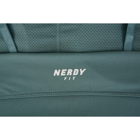 Bộ Áo Bra Và Quần Legging NERDY FIT Slim Cotton Màu Xanh Green