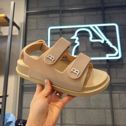 Dép Sandal MLB Chunky Logo Chữ B 3ASDCBS33-43SAL Màu Kem