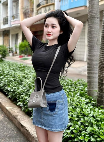 Túi Telfar Màu Xám Đậm