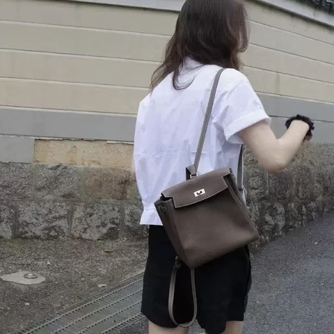 Balo Hermes Kelly Ado Da Bò Togo Size 21cm Màu Caramel