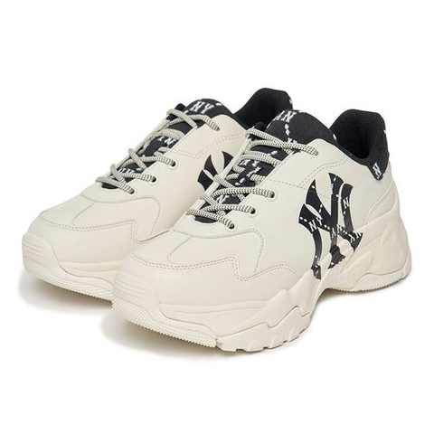 Giầy Thể Thao MLB Diamond Monogram Logo NY 3ASHCDM2N-50BKS Màu Trắng