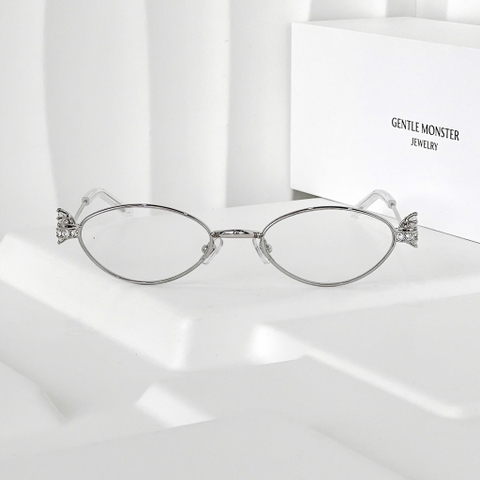 Kính Mát Gentle Monster Jewelry Carat 02 Màu Trắng