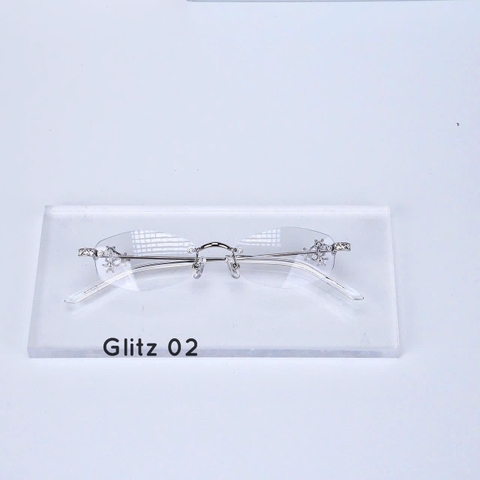 Kính Mát Gentle Monster Jewerly Glitz 02 Màu Trắng