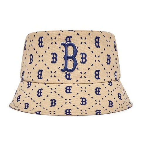 Mũ MLB Bucket Dia Logo Chữ B 3AHTM023N-43SAL Màu Be