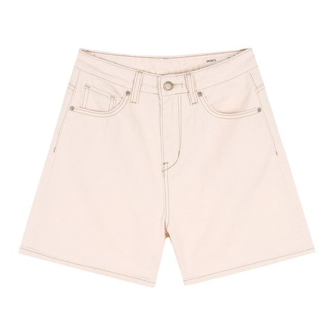 Quần Short Bò Whoau WHTJB2501F Màu Be