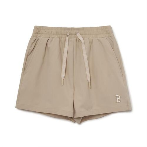 Quần Short MLB Logo Chữ B 3FSMB0133-43BGL Màu Be