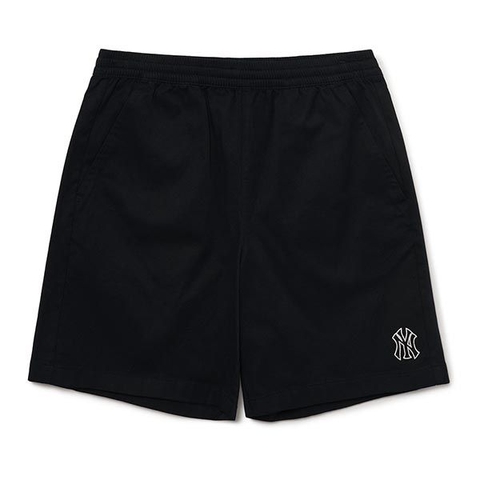 Quần Shorts MLB Basic Logo NY 3LSMB0433-50BKS Màu Đen