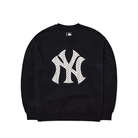 Áo Nỉ MLB Sweater Logo Monogram NY 3AMTM0124-50BKS Màu Đen