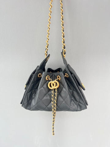 Túi Chanel Bản Hàn Da Caviar Màu Đen