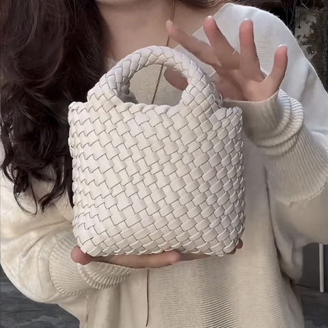 Túi Đan Jasmin Noir Size 20cm Màu Trắng