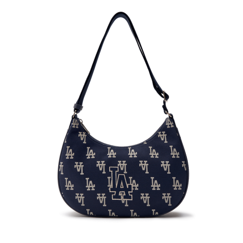 Túi Đeo Vai MLB Hobo Logo LA Size 30 Màu Tím