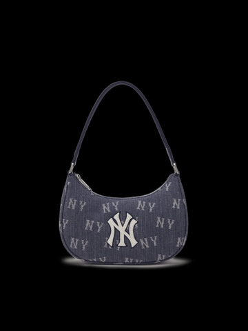 Túi Hobo Denim MLB Monogram New York Yankees Da Bò
