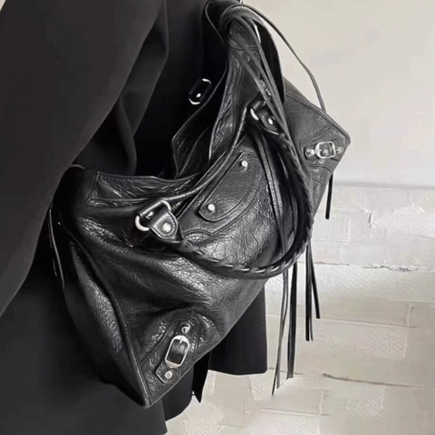 Túi Xách Balenciaga Le City Bản Hàn Da Bò 30cm Màu Đen