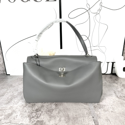Túi Xách Balenciaga Rodeo Bản Hàn Da Bê 35 cm Màu Xám