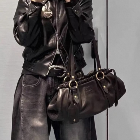 Túi Xách Miumiu Joie Bag Bản Hàn Size 30cm Màu Cafe