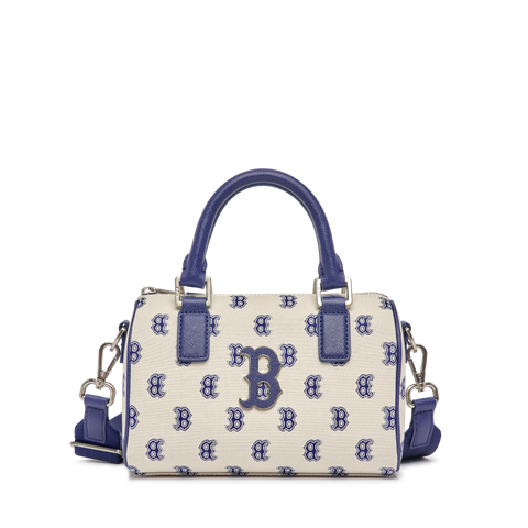 Túi Xách MLB Trống Monogram Logo Chữ B Màu Beige