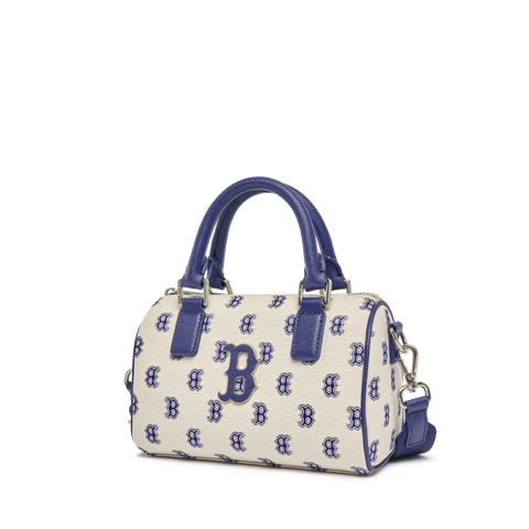 Túi Xách MLB Trống Monogram Logo Chữ B Màu Beige