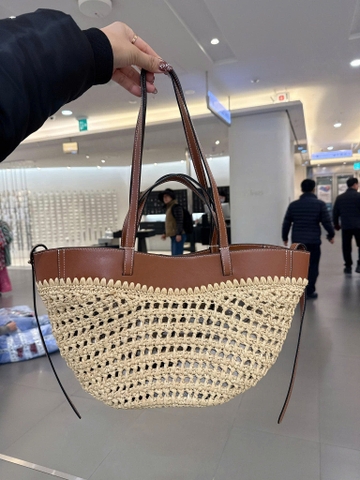 Túi Xách Polene Raffia Cyme Bản Hàn Chất Cói