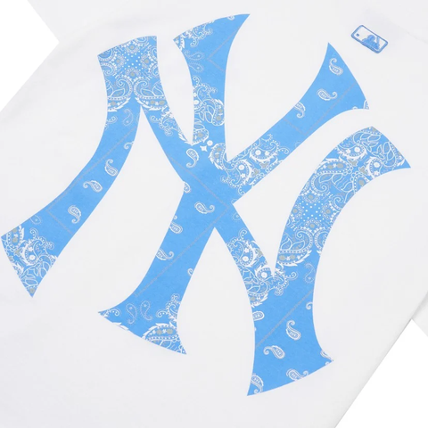 Áo Phông MLB Logo NY 3ATS53023-50WHS Màu Trắng