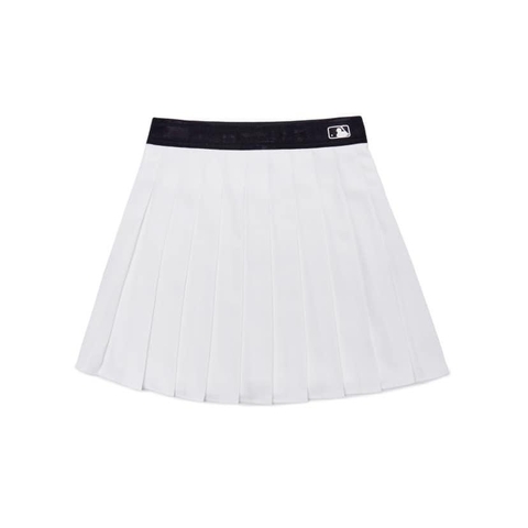 Váy Xếp Ly MLB 3FSKB0324-50CRS Màu Trắng