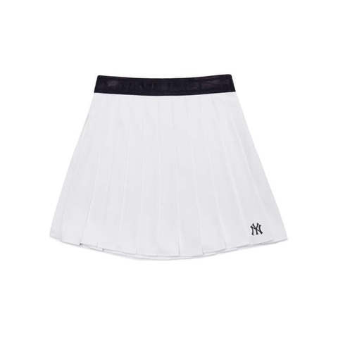 Váy Xếp Ly MLB 3FSKB0324-50CRS Màu Trắng