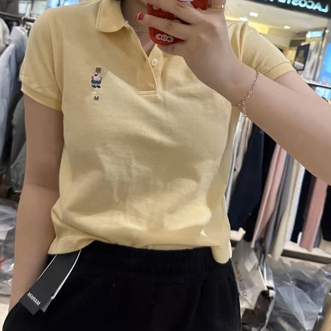 Áo phông Polo Croptop Whoau WHHAD2415F Màu Vàng