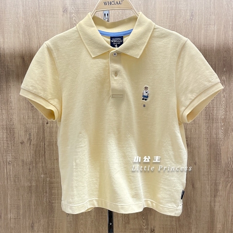 Áo phông Polo Croptop Whoau WHHAD2415F Màu Vàng