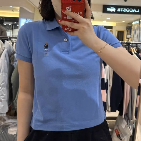 Áo phông Polo Croptop Whoau WHHAD2415F Màu Xanh Dương