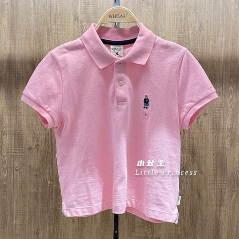 Áo phông Polo Croptop Whoau WHHAD2415F Màu Hồng