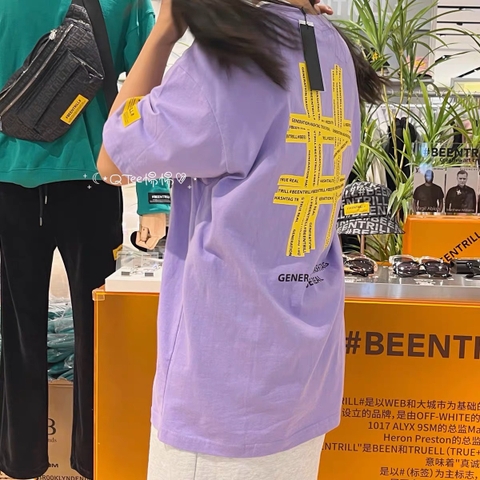 Áo Phông Beentrill Logo Lưng Màu Tím