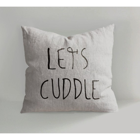 Gối tựa handmade linen  - trang trí phòng khách, nhà cửa, quán cà phê - phong cách tối giản, Hàn Quốc, Scandina