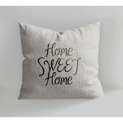 Gối tựa handmade linen - naked - trang trí phòng khách, nhà cửa, quán cà phê - phong cách tối giản, Hàn Quốc, Scandina