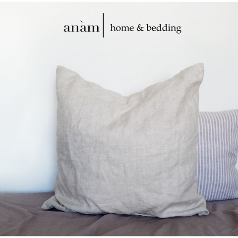 Gối tựa handmade linen - trang trí phòng khách, nhà cửa, quán cà phê - phong cách tối giản, hàn quốc