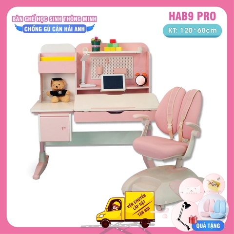 Bộ bàn ghế học sinh thông minh chống gù chống cận HẢI ANH HAB9 PRO